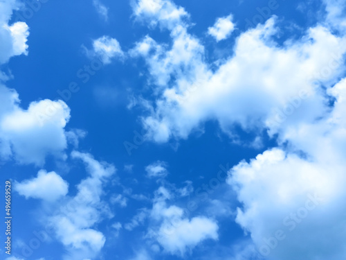 blue sky with clouds