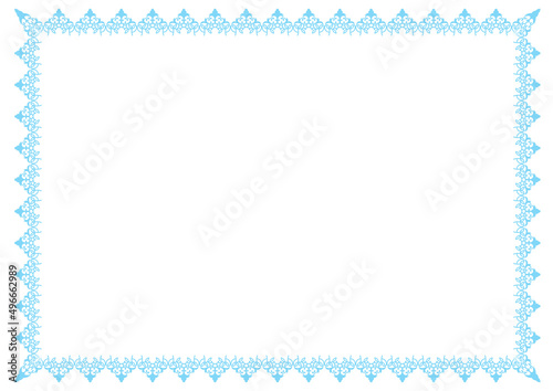 border line for book page certificate