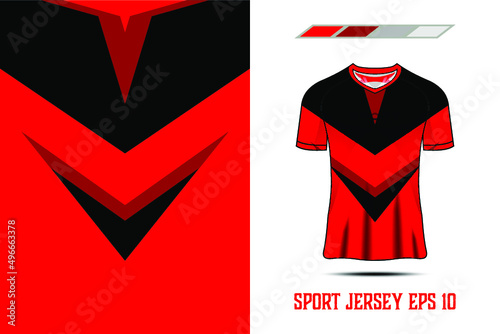 T-shirt sports design for racing jersey cycling football gaming premium vector	