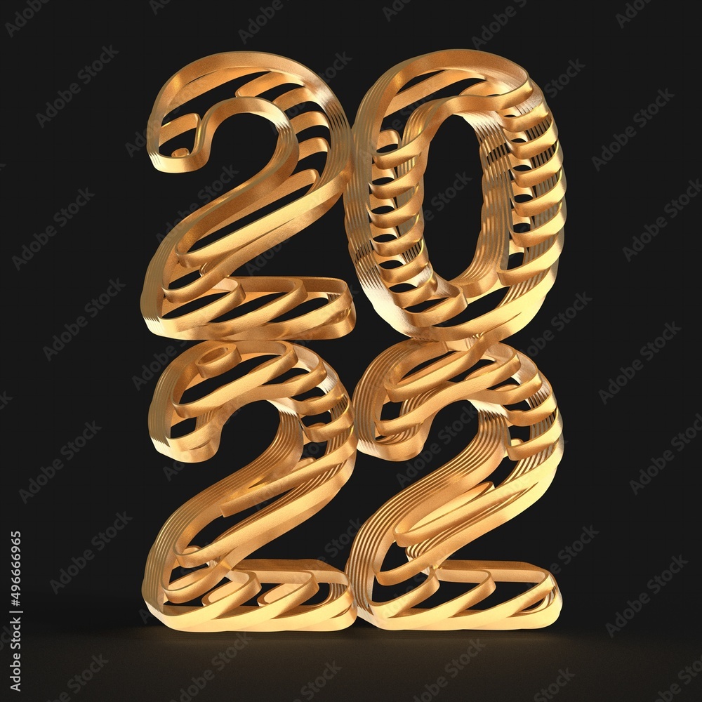 Typo 2022 year 3d modern Typo 2022 year 3d modern