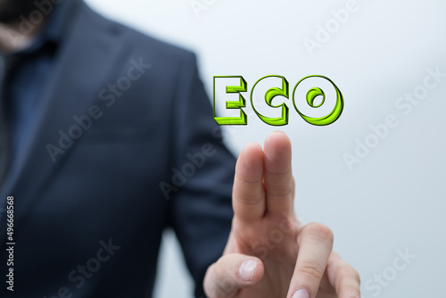 Eco word on the background ...