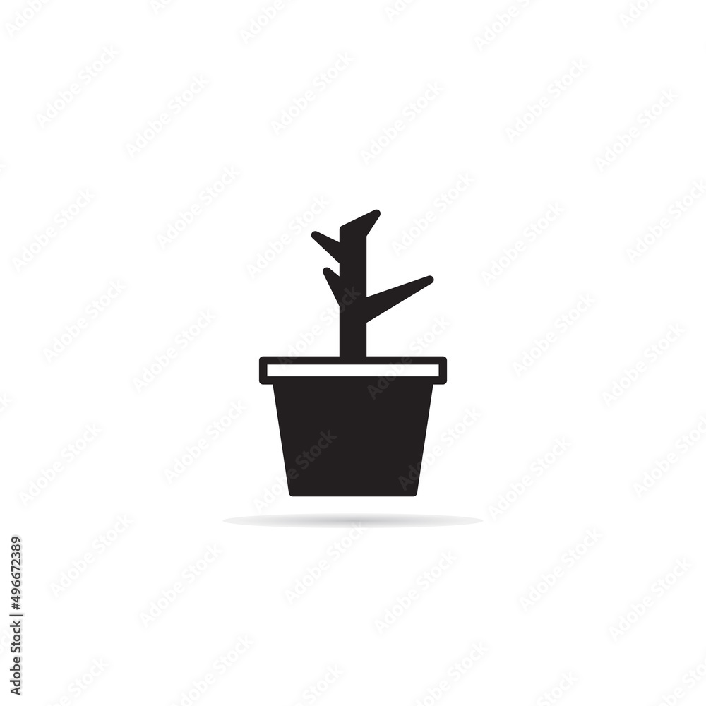 houseplant and tree icon vector illustration houseplant and tree icon vector illustration