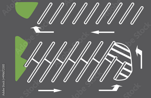 Parking lot isolated. vector illustration