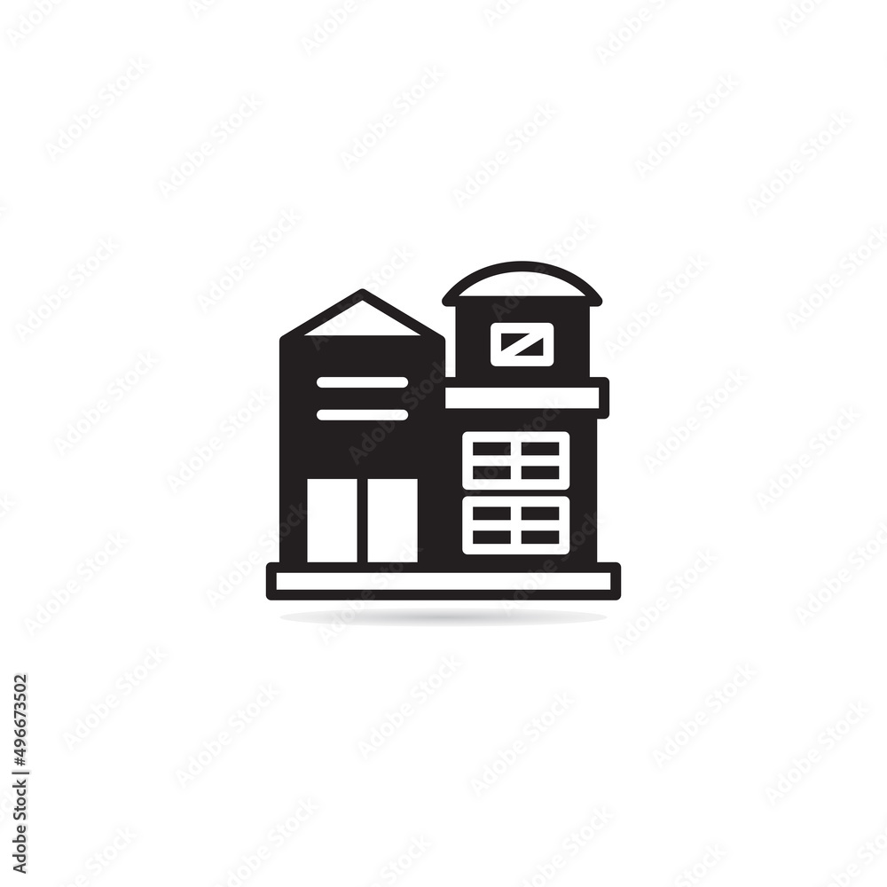 house and building icon vector illustration house and building icon vector illustration