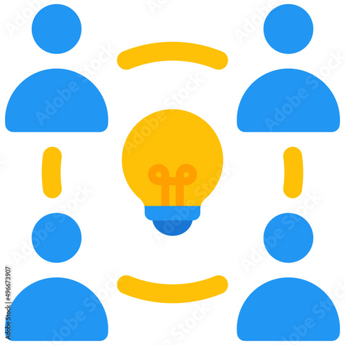 brainstorm flat icon