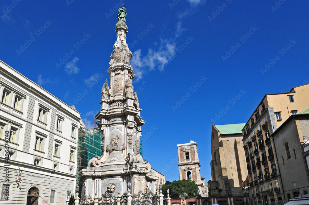 Napoli, piazza del Gesù Nuovo - Guglia dell'Immacolata	