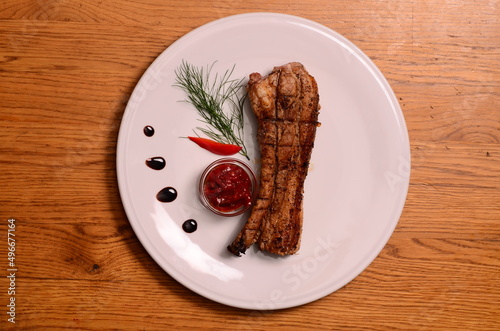 pork rib steak photo