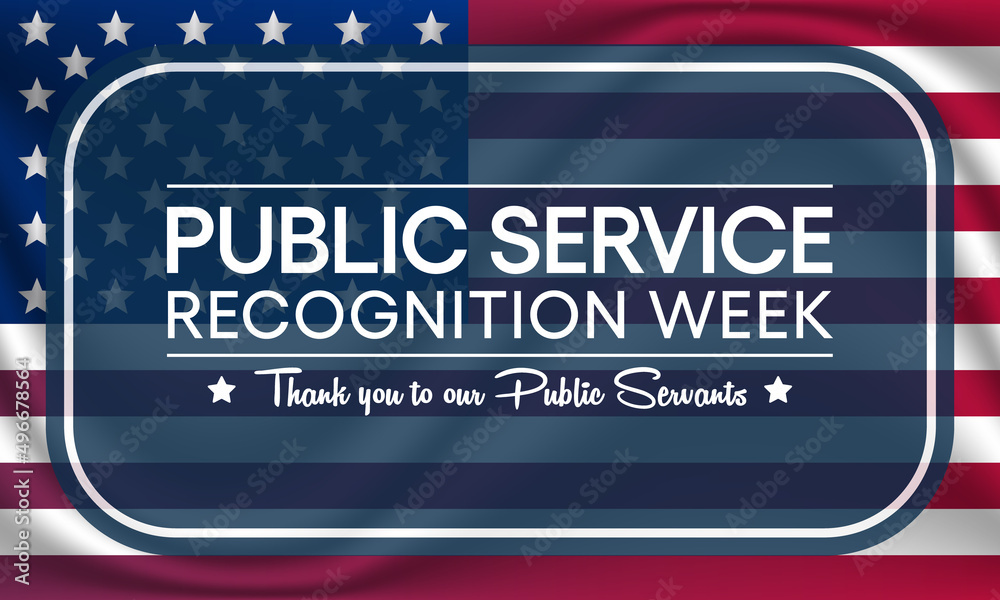 Vetor de public service recognition week psrw observed each year in
