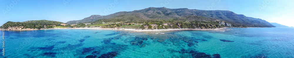Panoramic view of La Speranza shore seen from above