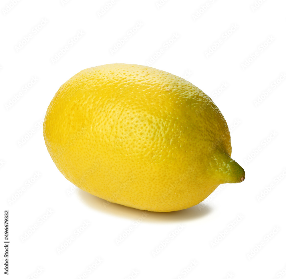round yellow lemon isolated on white background round yellow lemon isolated on white background