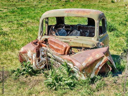 Remains Of An Old Car photo
