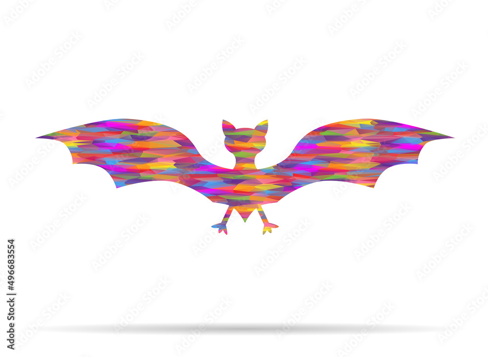 Obraz premium icon bat low poly