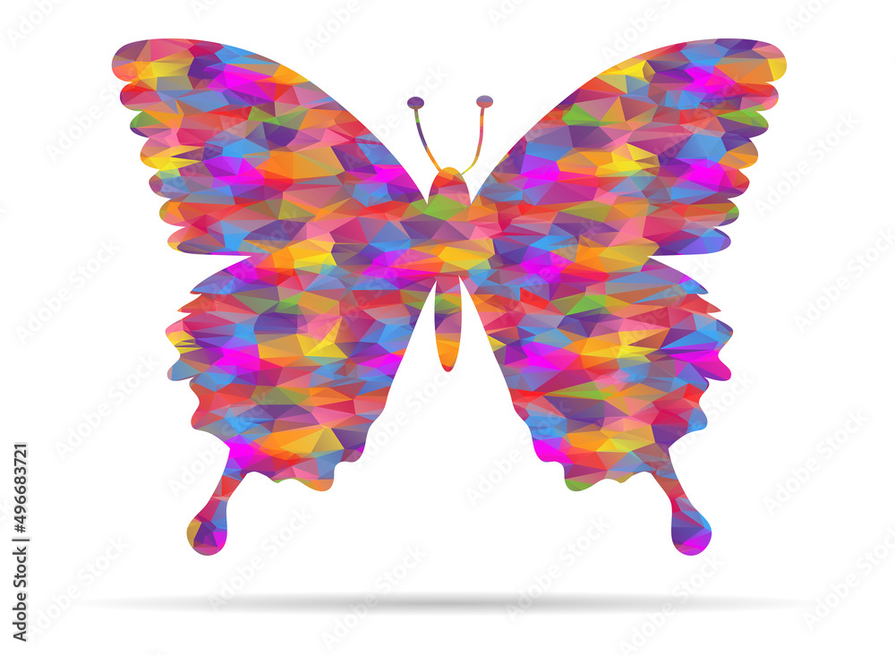 icon butterfly fly low poly icon butterfly fly low poly