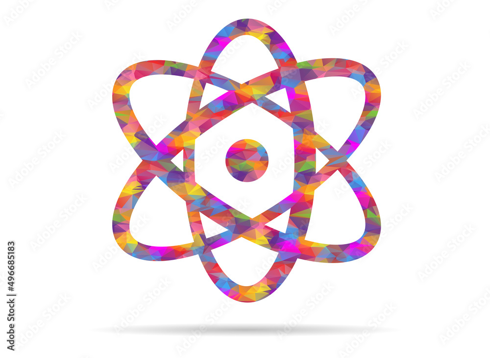 icon science low poly icon science low poly
