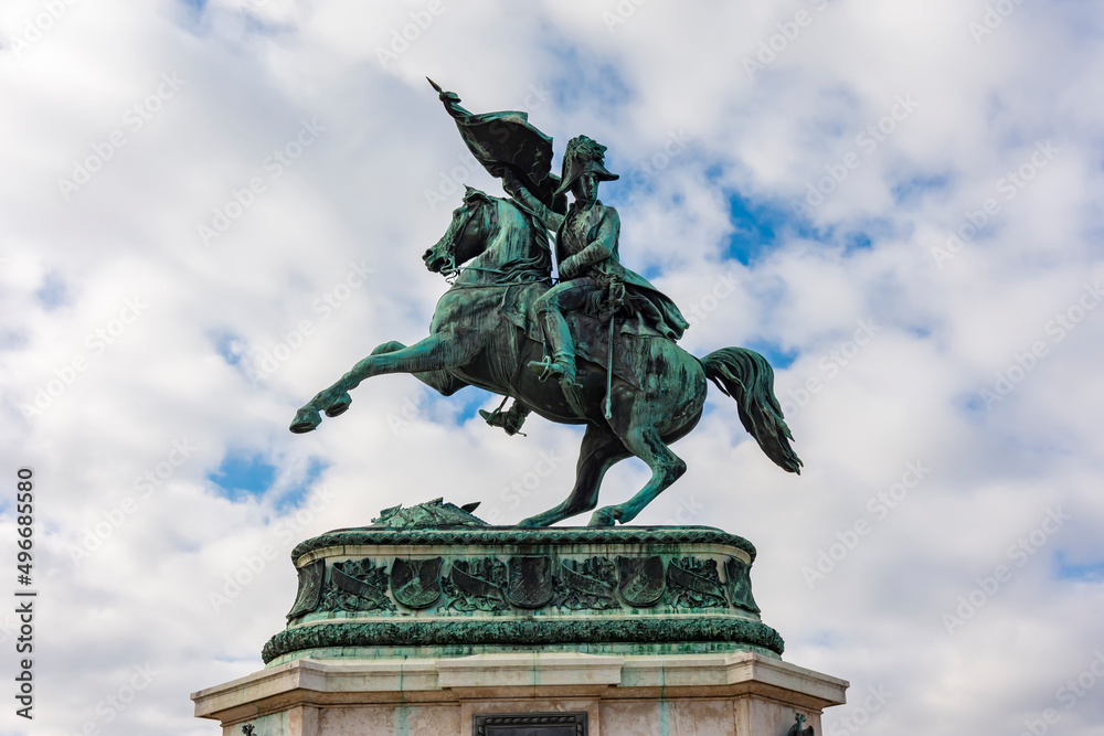 Statue of Archduke Charles on Heldenplatz square in Vienna, Austria Statue of Archduke Charles on Heldenplatz square in Vienna, Austria