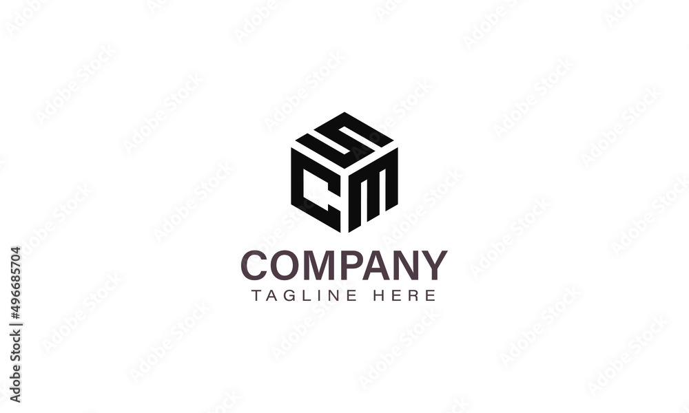 Letter SCM Logo, Three Letter Logo, Alphabet S C M Hexagon Shape Vector Icon Template Letter SCM Logo, Three Letter Logo, Alphabet S C M Hexagon Shape Vector Icon Template