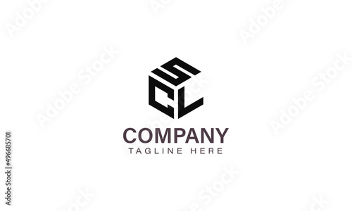 Letter SCL Logo, Three Letter Logo, Alphabet S C L Hexagon Shape Vector Icon Template