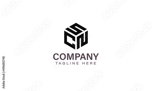Letter SCN Logo, Three Letter Logo, Alphabet S C N Hexagon Shape Vector Icon Template © Zubair