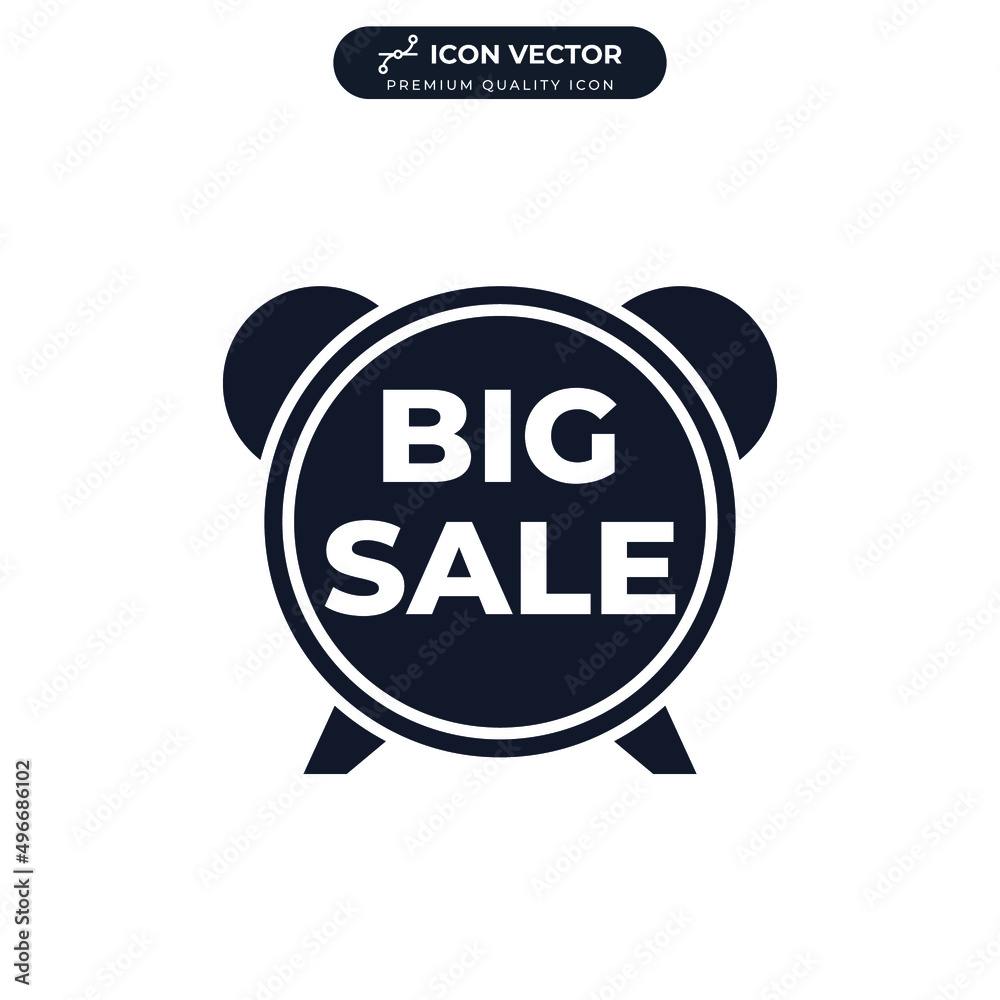 big sale icon symbol template for graphic and web design collection logo vector illustration