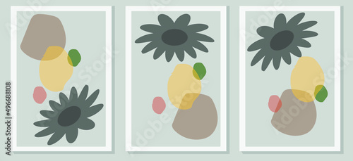 Set of abstract creative art templates. Universal cover design for annual report, brochures, flyers, presentations, flyers, magazines, stories. For background.