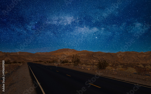 Milkyway Over A Dark Desert Highway © Steve Gadomski