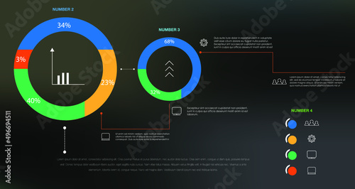 Dashboard, great design for any site purposes. Business infographic template. Big data concept Dashboard user admin panel template design. Analytics admin dashboard.