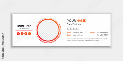 Simple stylish email signature template for your advertisement