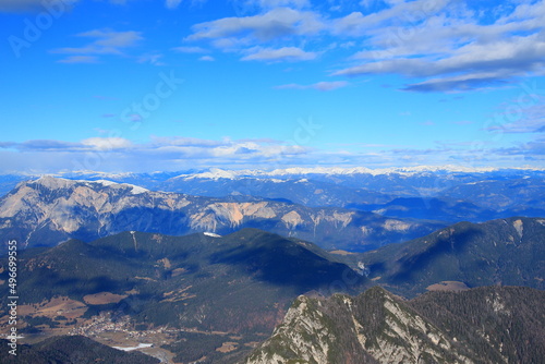 Snowy mountains of Slovenian Alps