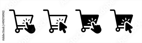 Fotografie, Tablou Shopping cart icon