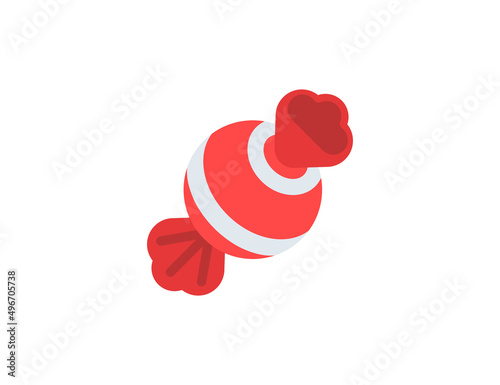 Sweet Candy vector flat emoticon. Isolated Candy emoji illustration. Candy icon
