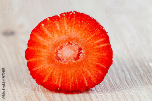 ripe red strawberries are used for making desserts