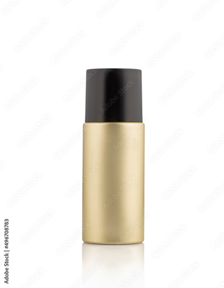 Spray deodorant in mockup jar isolated on white background
