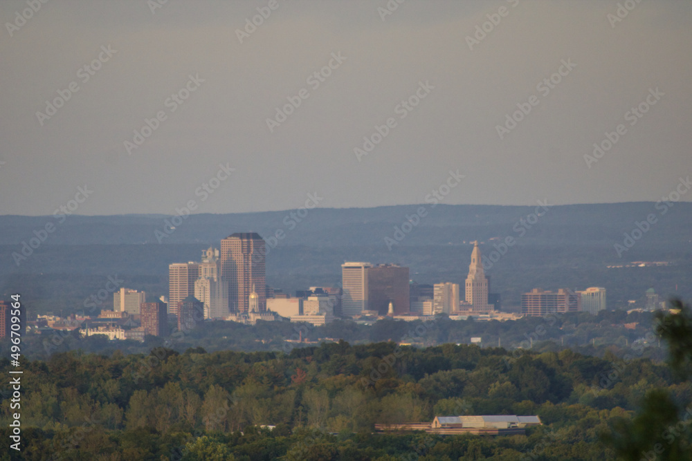 Hartford Connecticut Skyline.