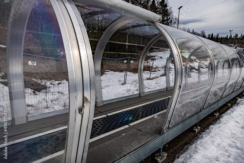 Photography Transport of skiers, Tryvann, Oslo, Norway