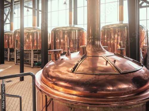 Quadro su tela Brewery equipment