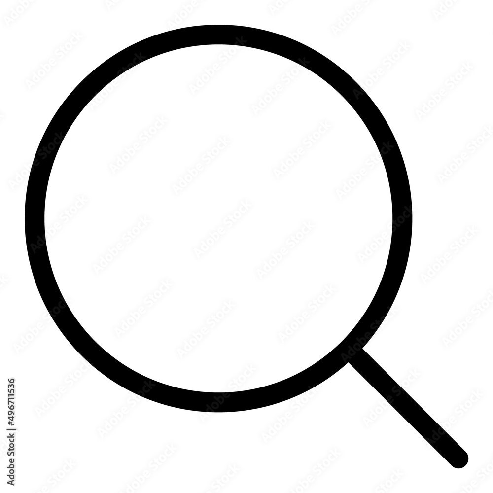 Search Magnifier Flat Icon Isolated On White Background Search Magnifier Flat Icon Isolated On White Background