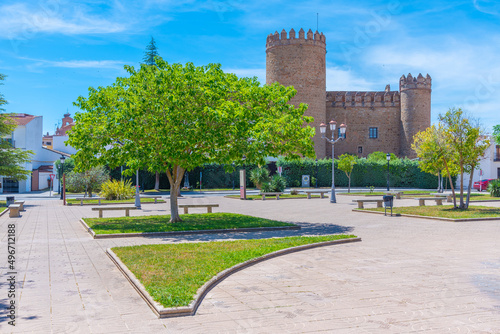 Castle in Spanish town Zafra. photo