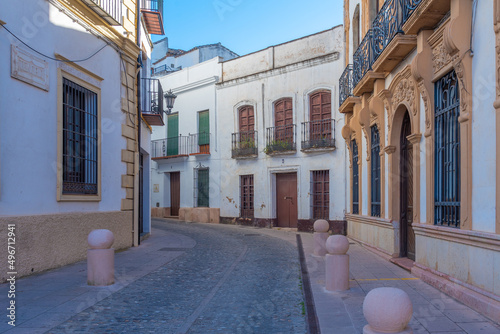 White street in the old town of Spanish city Ronda.