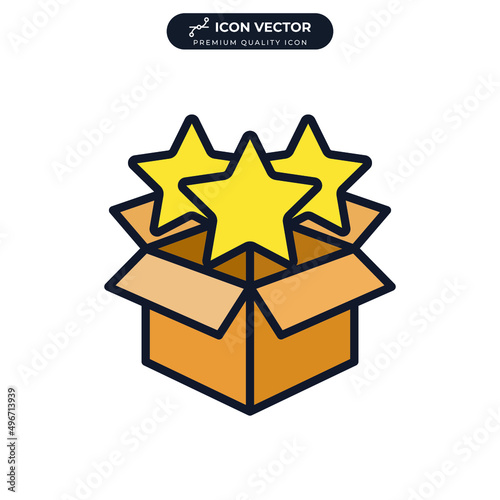 package rating icon symbol template for graphic and web design collection logo vector illustration