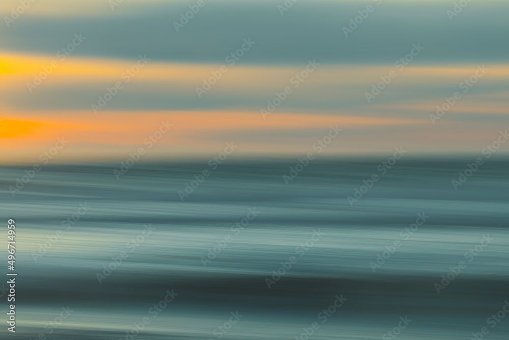 Abstract seascape. Image displays blue, yellow, and light turquoise split-toned color scheme. Abstract seascape. Image displays blue, yellow, and light turquoise split-toned color scheme.