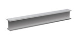 Metal steel rolled rail block construction girder material. Metal steel hard bar icon tube