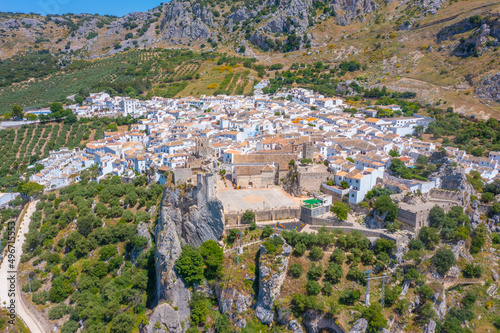 Aerial view of Zuheros village in Spain. photo