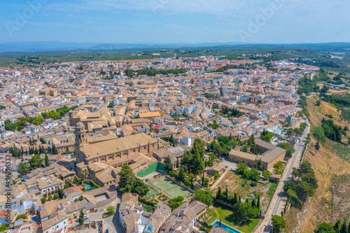 Aerial view of Spanish town Baeza. photo
