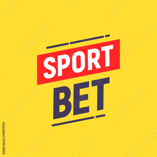 Sport bet logo icon. Live bet app football soccer vector icon