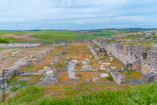 Roman ruins in Segobriga site in Spain. photo