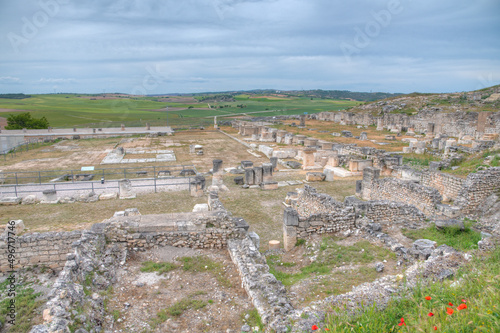 Roman ruins in Segobriga site in Spain. photo