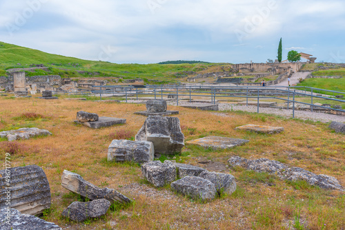 Roman ruins in Segobriga site in Spain. photo