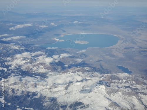 Flying Over Mono Lake
