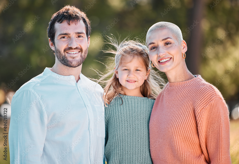 Family is lifes greatest gift. Shot of a young couple and their daughter spending time outdoors. Family is lifes greatest gift. Shot of a young couple and their daughter spending time outdoors.