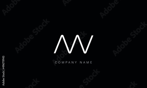 AW, WA, AW, Letters logo monogram